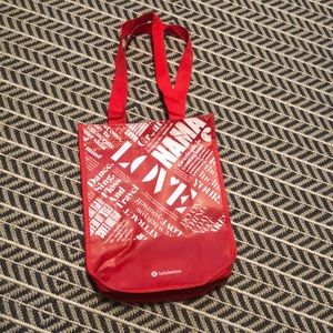 RED LULULEMON BAG